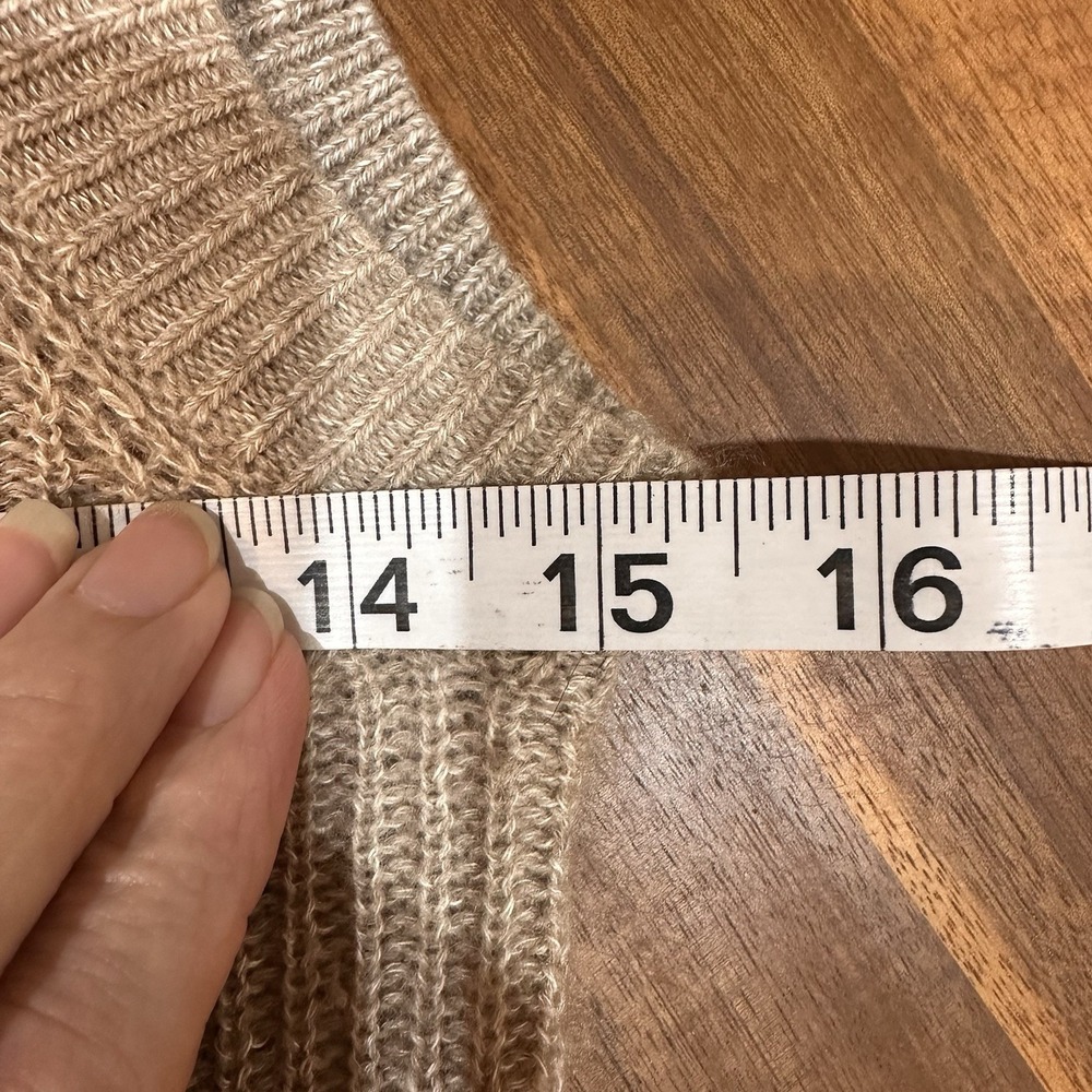 Michael Kors Collection Cashmere Beige Sleeveless Turtleneck Sweater XS‎ Neutral - Picture 6 of 7